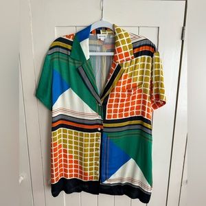 Oversized camp collar Elise shirt, by Song of Style. Size small, NWT.